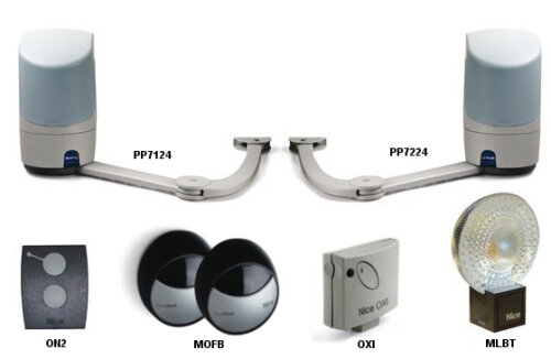 Pop7124 Kit - sada pákových pohonů pro křídlovou bránu